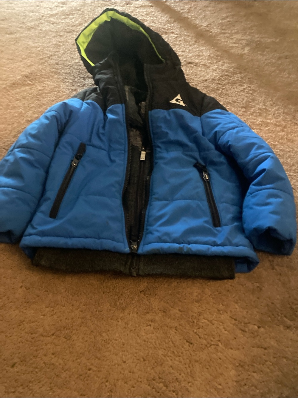 Gerry boys winter coat and fleece jacket